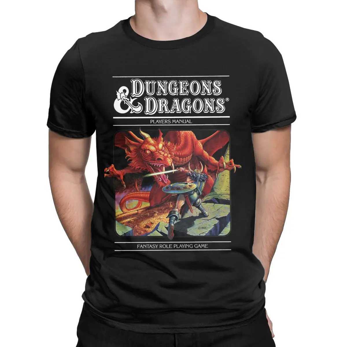 Dungeon Dragon game fans T-shirt clothing mens pure cotton novel T-shirt short sleeved clothing classicXJ250409