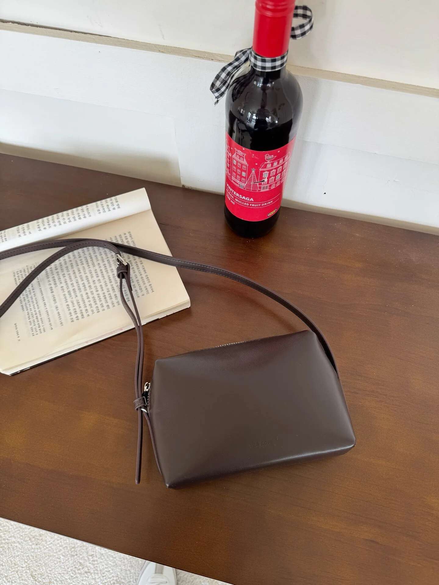 FIRMRANCH Urban Minimalist Square Design Delicate Texture Cowhide Women's Diagonal Cross Bag Versatile Daily Trendy Mini Purse