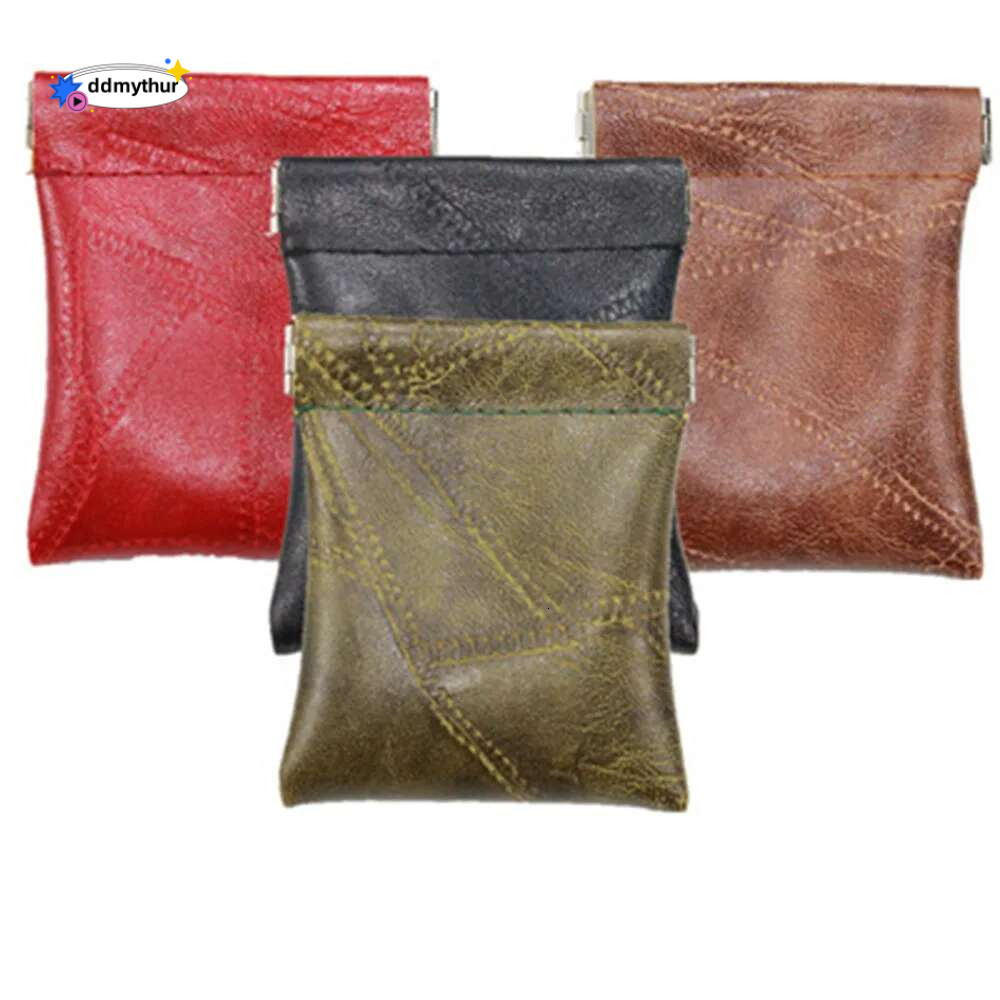 Mini Portable Coin Purset Men and Women'S Wallet Headphone Storage Bag PU Leather Change Money Pouch Card Holder Stylish ddmythur