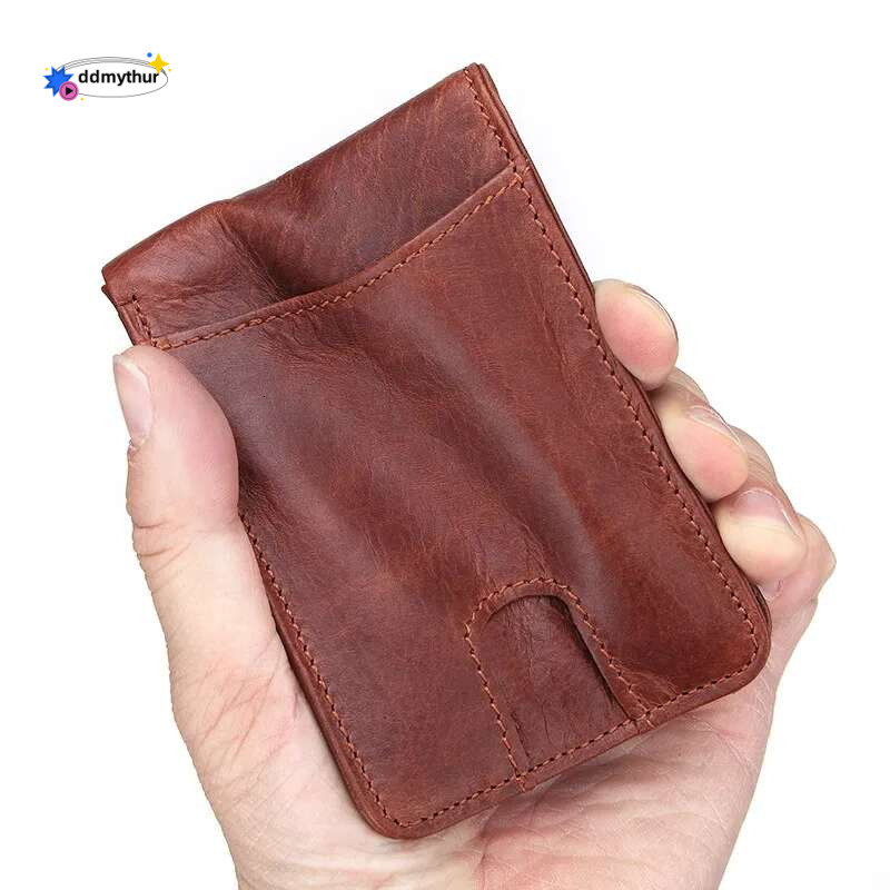 RFID Casual Small for Men Cow Leather Male Slim Wallets Short Mini Wallet with Card Holder Pocket Purses ddmythur
