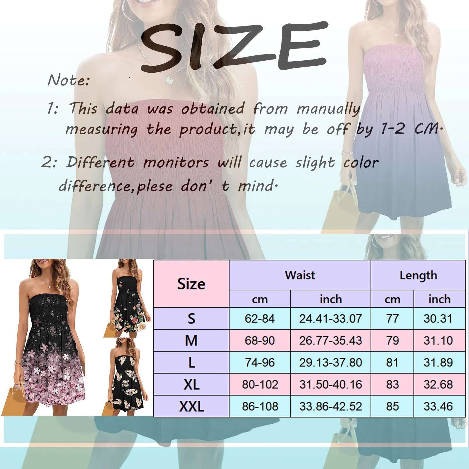 Dongdumaoyi Women S Summer Strapless Mini Dresses Gradient Smocked Casual Beach Tube Top Dress Cover Ups For Swimwear Bandeau Sundress