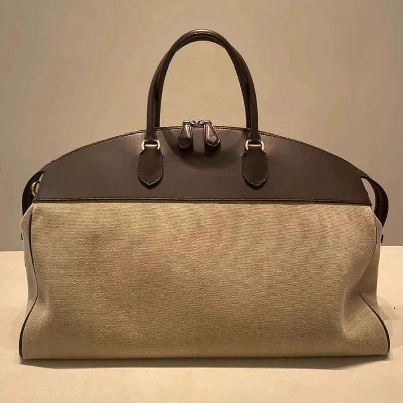 Boston Bags Shoulder Fashion leather Strap Designer Crossbody Handbag Large Capacity Canvas Women's Simple Tote Bag