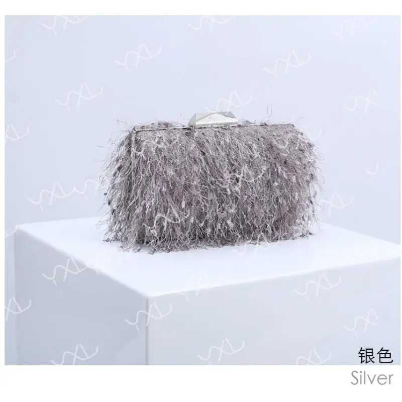 Korean Fashion Tassel Clutch Bag purse for women Crossbody Bag Trend Personality Shoulder Bag Evening Wedding BagKorean F 250407