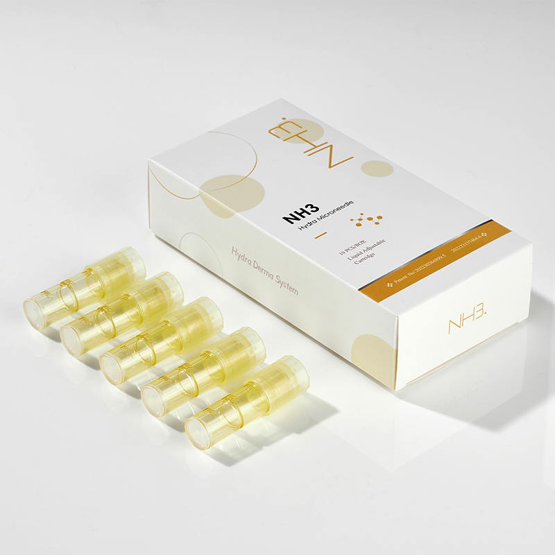 20 Pcs NH3 Needles Cartridges Dermapen UM7 UM8 M10 M20 Derma Pen Use 12Pin 12 Pin Nano Round Silicon Skin Care Micro Needling Tips MTS Heads Microneed