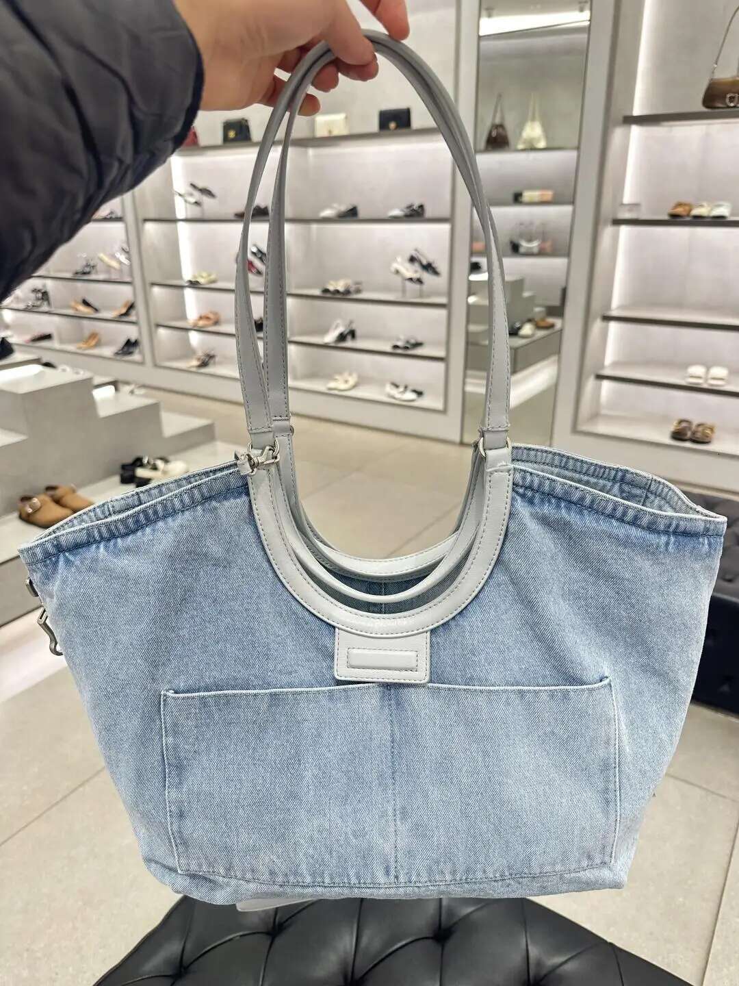 Designer Women Denim Clutch Solid Color Underarm Bag Vintage Simple Female Commuter Handbag For Office Travel