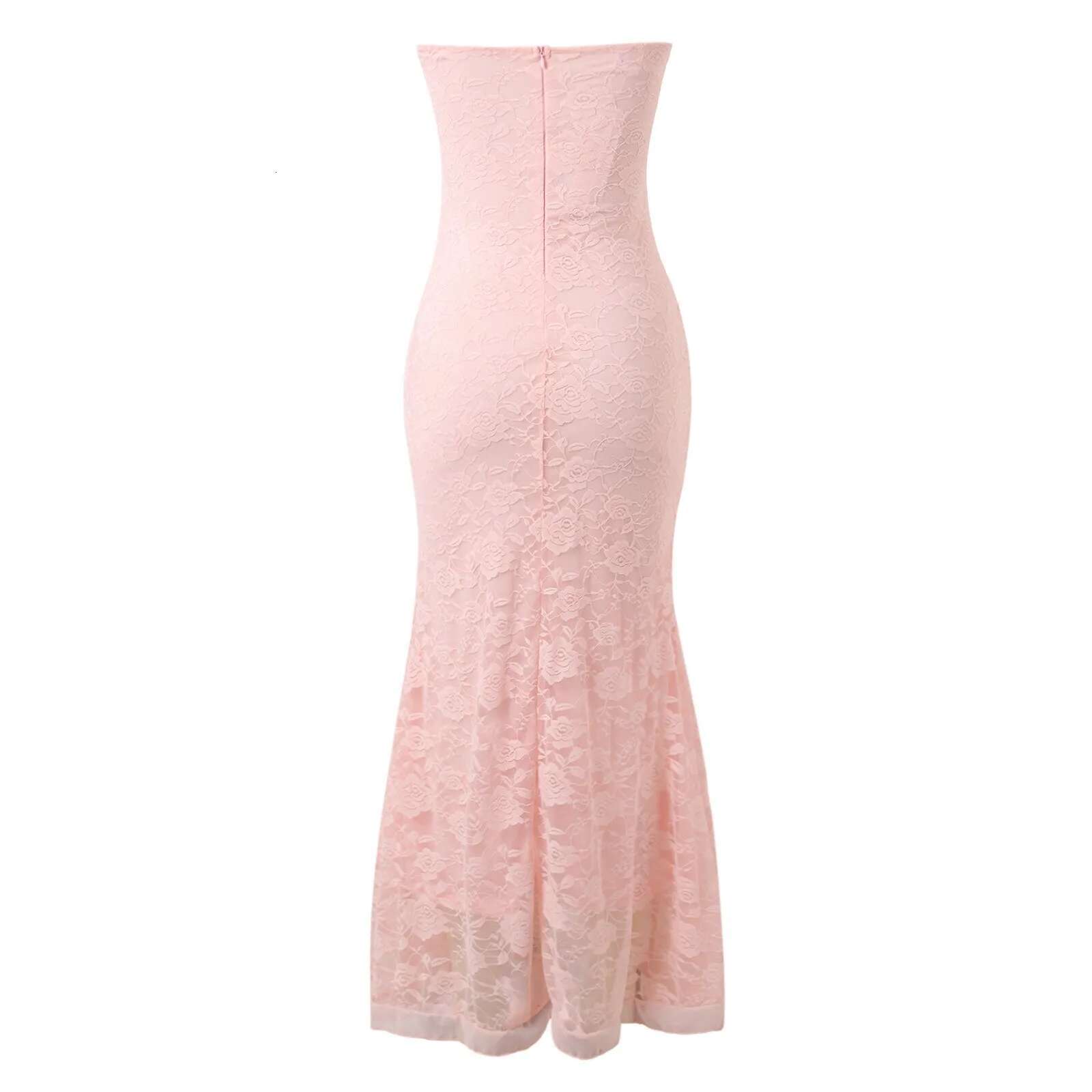 Dongdumaoyi Party Dresses Women Sleeveless Bowknot Sweet Slash Neck Slim Lace Patchwork Backless Elegant Dress For Woman Luxury