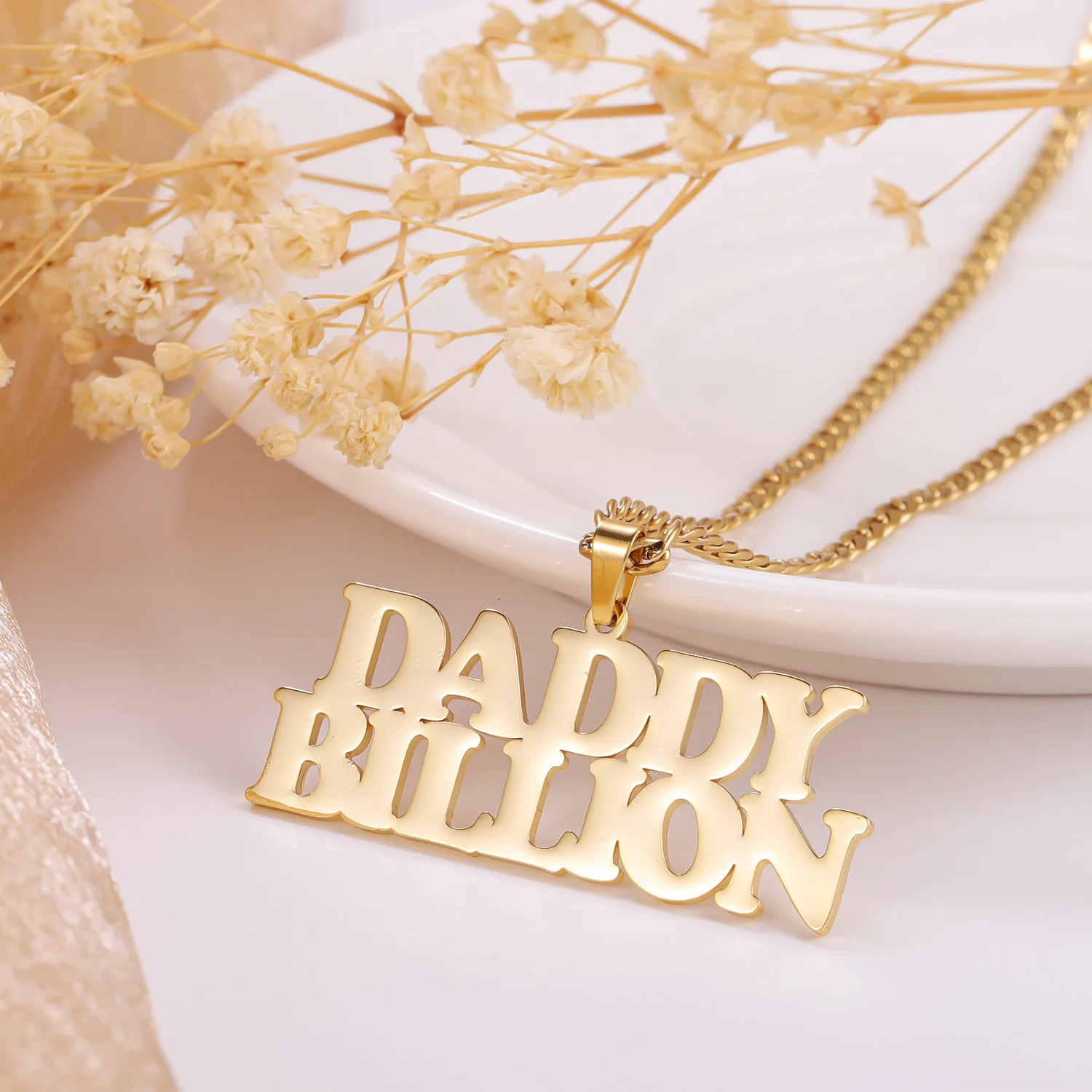 Custom Name Necklace Personalized Jewelry Name Chains With Pendants Stainless Steel Jewelry Gold Necklace For Women Neck Choker 250409