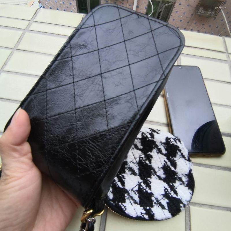 Storage Boxes Dwe74 2 In 1 Medieval Hobo Mobile Phone Box Bag Garden Large Capacity Women Shoulder Chest Pack Lady Tote Chains