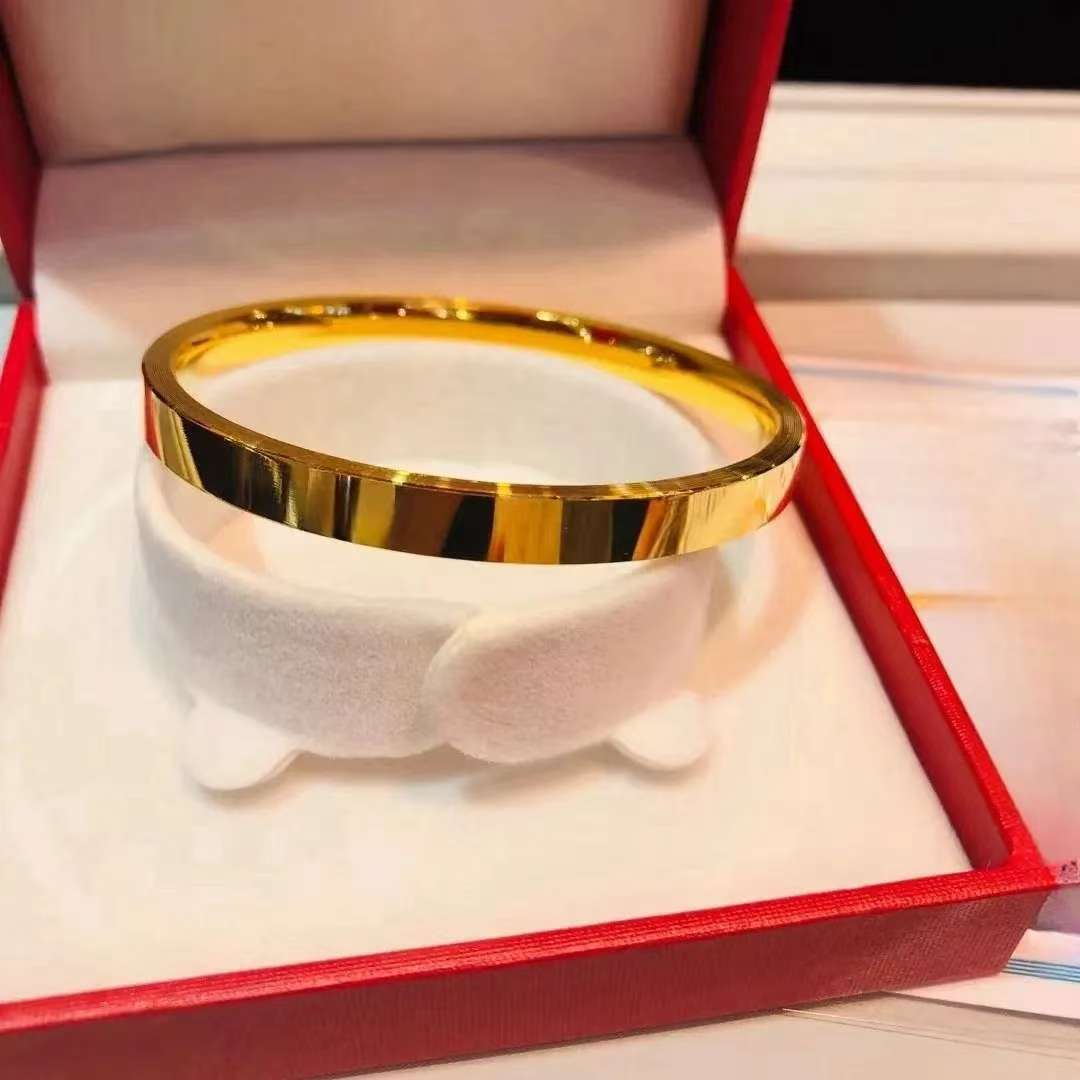 Classic Couple Bracelet Designer Bangle Bracelet Wedding 18K Gold Bracelet Women Men Bracelet High Quality Designer Jewelry16 17 18 19 size high quality bracelet
