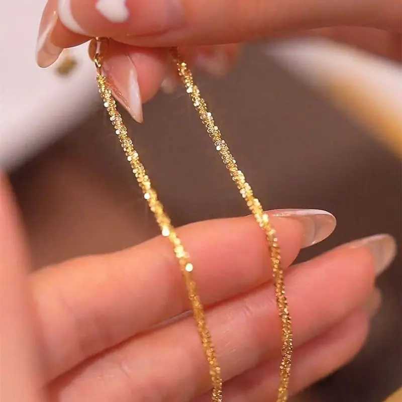 SILIA 18K Golden Bracelet S925 Sterling Silver Sparkling Glitter Bracelets High Quality Jewelry La Str Jewelry GiftC250408