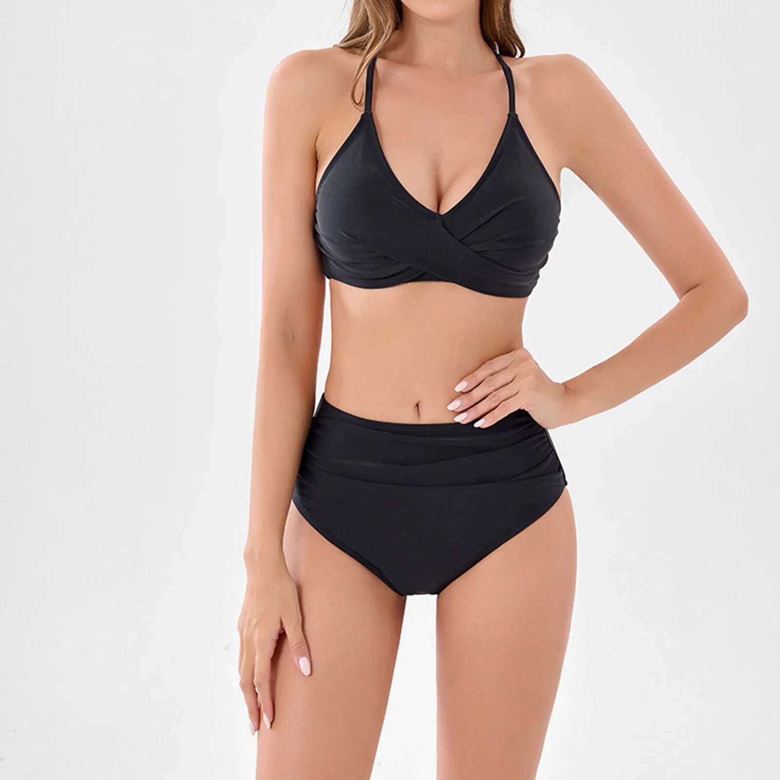 Dongdumaoyi Vintage High Waist Bikinis Women Push Up Swimwear Swimsuit Female Beachwear Summer Bathers Bathing Suit Swimming