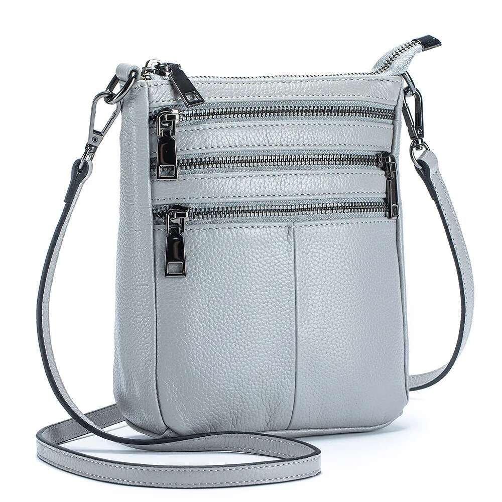 Women Fashion Underarm Pouch Soft Genuine Leather Shoulder Retro Crossbody Bag Casual Portable Bucketbags