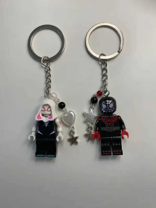 Handmade spider couple keychain Y2K the best gift.XJ250409