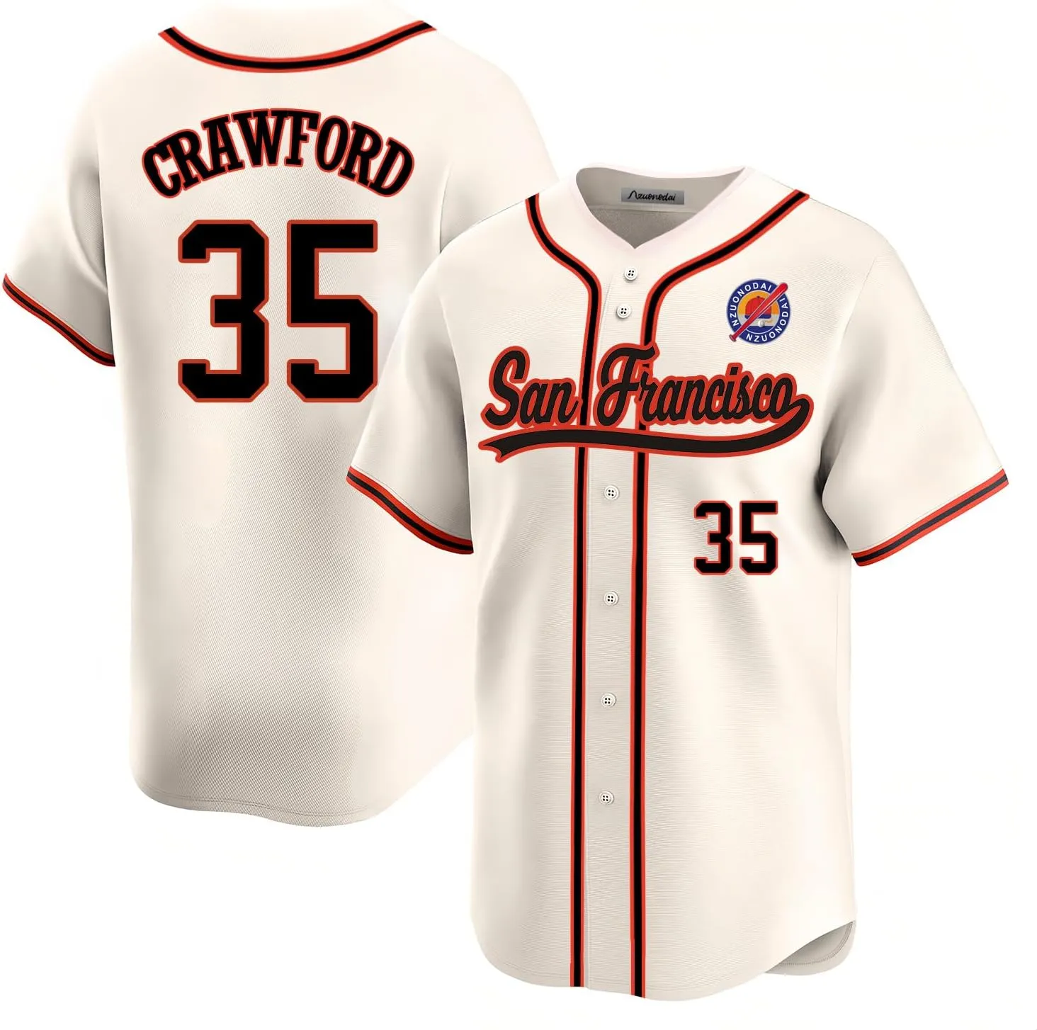 Ship from USA Mens/Youth San Francisco ed 5 Mike 92 Alyssa 39 Thairo 35 Custom Baseball Jerseys Free shipping