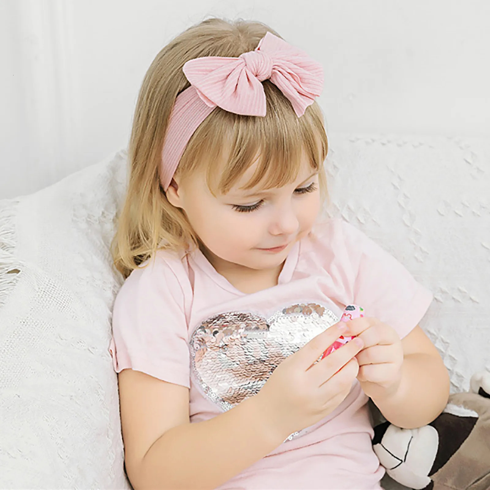 Knitted baby headband ribbed arch elastic soft nylon born headband baby girl headband baby headband 250409
