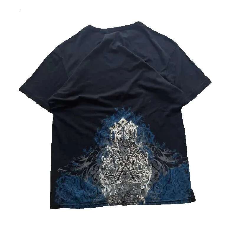 Xtreme Couture Men's Retro Cotton T-shirt Street Clothing Oversized Pattern Printed Casual City Fashion Short Sleeve