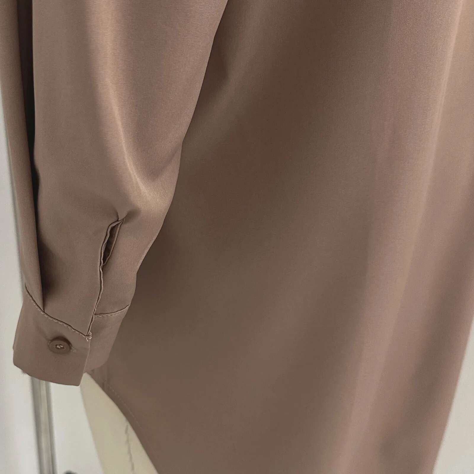 Dongdumaoyi Fashion Elegant Women S Solid Color Blouse Casual Tops Summer Simple Loose Fit Long Sleeve V Neck Button Shirts T Shirt