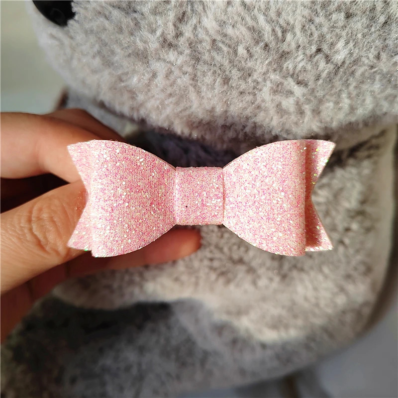12/Multiple Pinzas Para El Cabello Shining Felt Bow Hair Accessories Suitable for Girls Shining Bow Hair Clip 250409