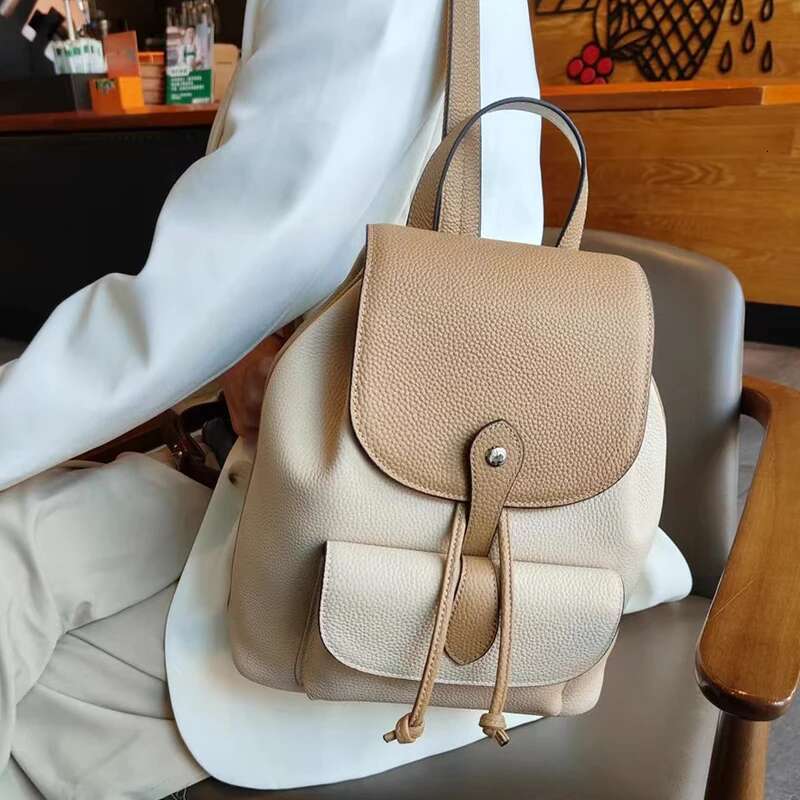 Head Layer Cowhide Women 2024 New Large-Capacity Girls Casual Travel Backpack Student Schoolbag