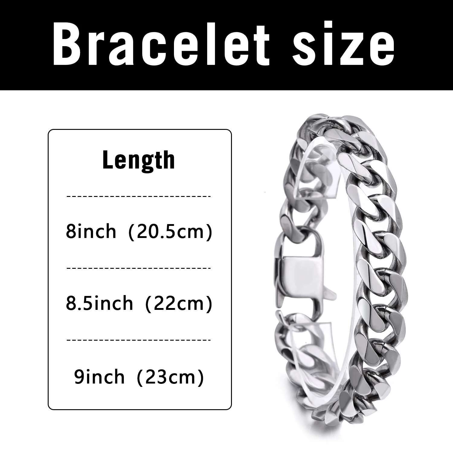 15mm Wide Thick Stainless Steel Bracelet for Men Hand Chain Punk Male Bracelets Necklace set Jewelry Accessories Gift