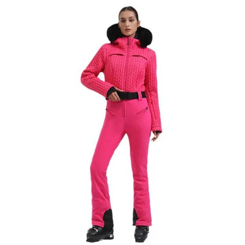 Womens Professional Double Board Ski Suit New Waterproof Warm Outdoor Sports One-Piece Heated Feature Zipper Closure Export Z251106