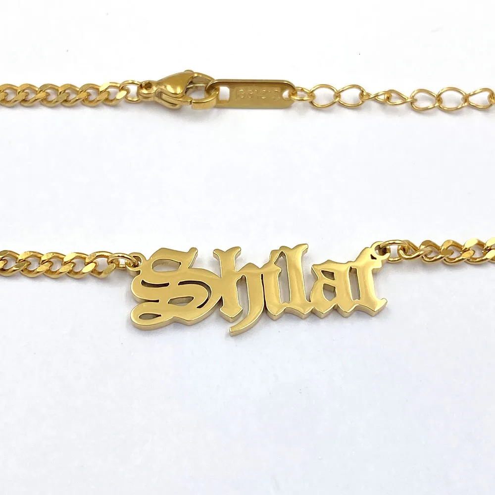 Custom Chain Men Name Pendant Customized Necklaces Women Cuban Chains Premium Stainless Steel Necklace Fashion Jewelry Gift 250409