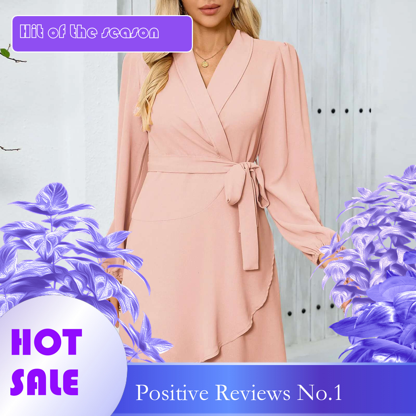 Dongdumaoyi Women New Dress Elegant Lace Up Long Sleeve Lapel Bevelled Hem Office Lady Solid Temperament Spring Woman Business Clothing