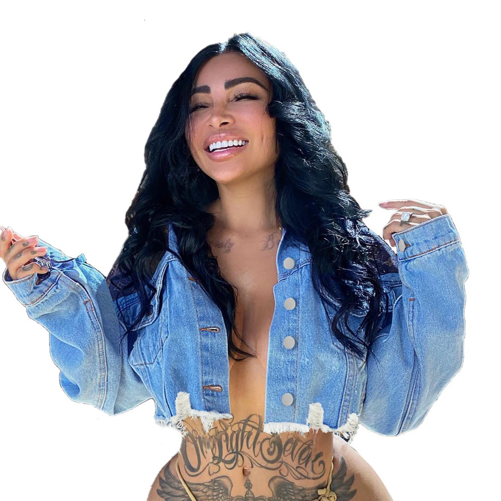 Short jacket womens denim single corset casual lapel Y2k streetwear temperature splicing 250409
