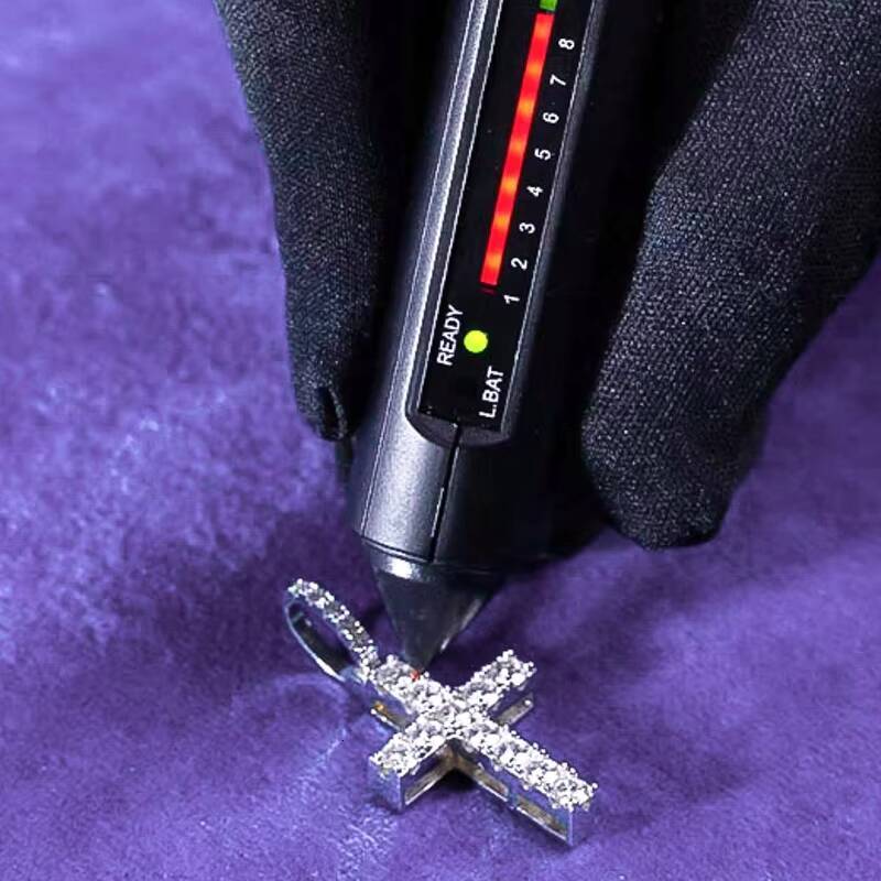 Fine Jewelry Pass Diamond Tester Hip Hop D Color Moissanite Halo Square Mens Cross Pendant With 925 Sterling Silver GRA