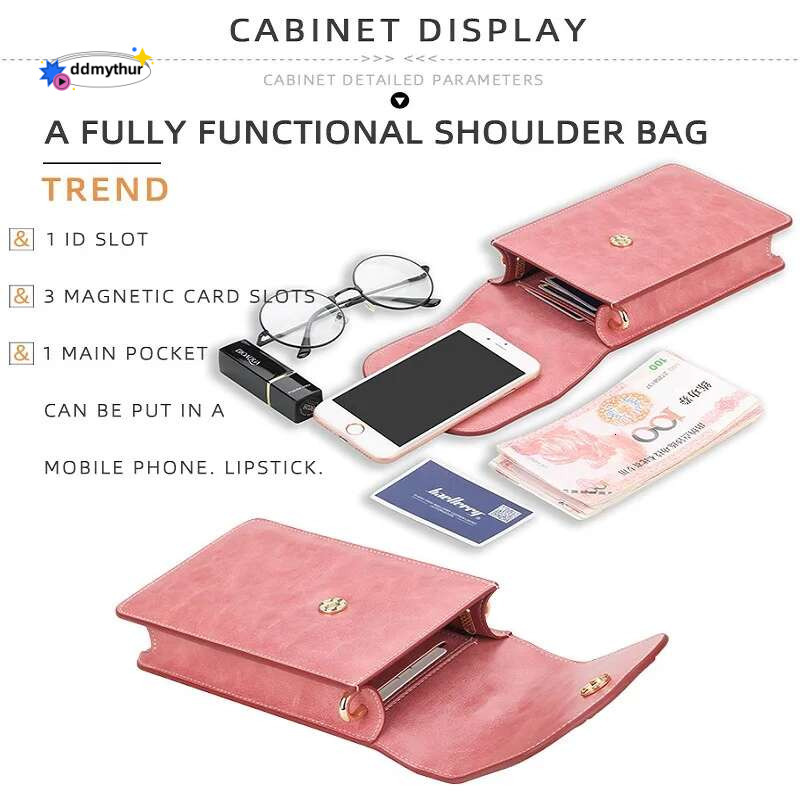 For Women 2022 Fashion Large Capacity Pu Leather Wallets With Chain Ladies Mobile Phone Bag Purses Bolsa Feminina ddmythur