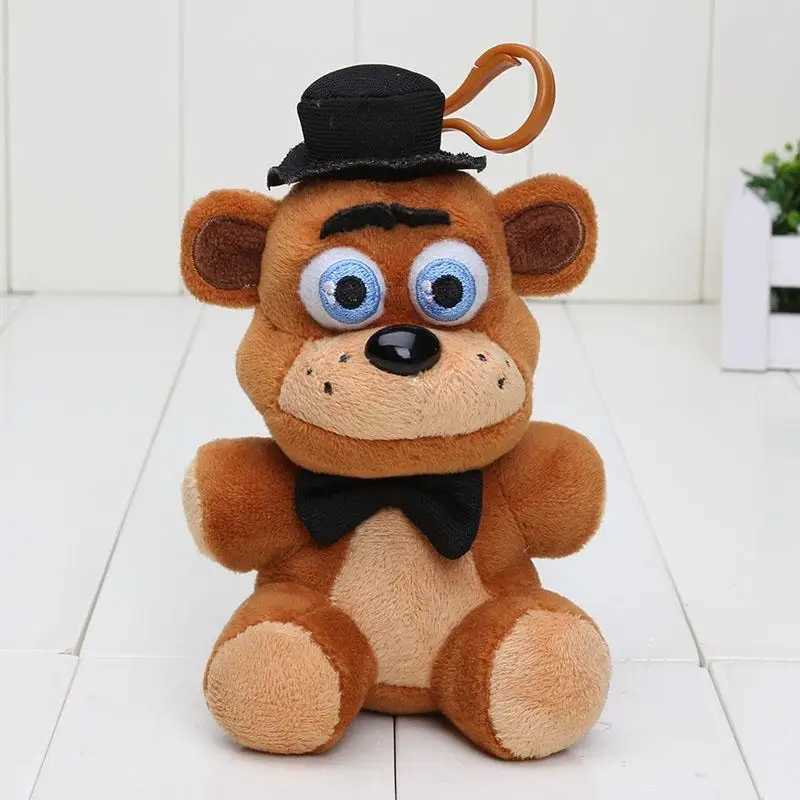 15cm Ted Bear Plush Keychain Cute Fazbear Stuffed Doll Plush Bear Pendant Gift Creative Party OfferXJ250409