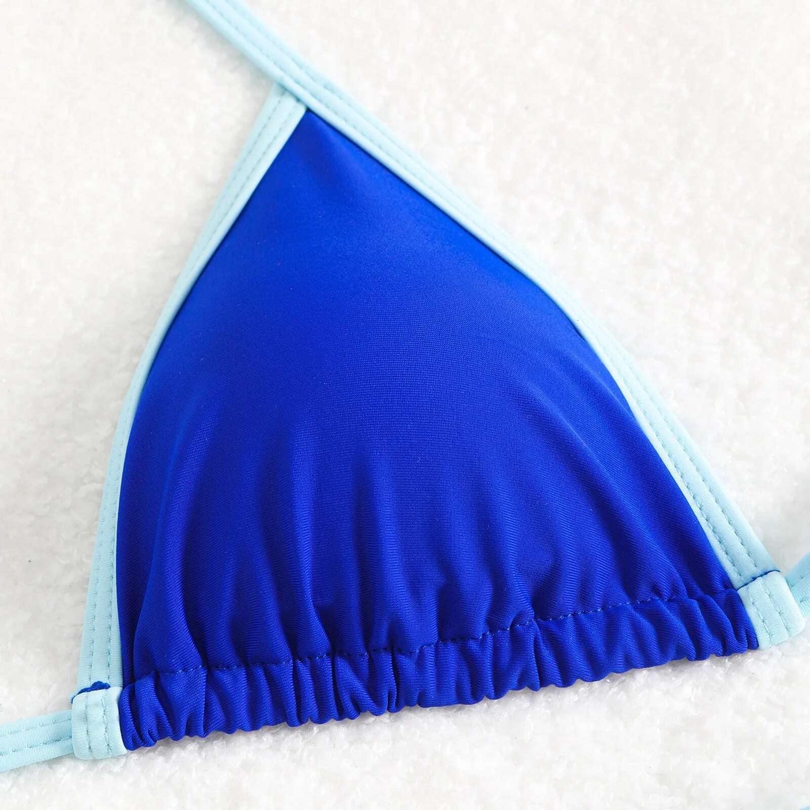Dongdumaoyi Sexy Patchwork Halter String Micro Mini Bikinis Sets Two Pieces Tie Thong Swimsuit Bathing Suit Swimwear Biquini Bakini Tankini