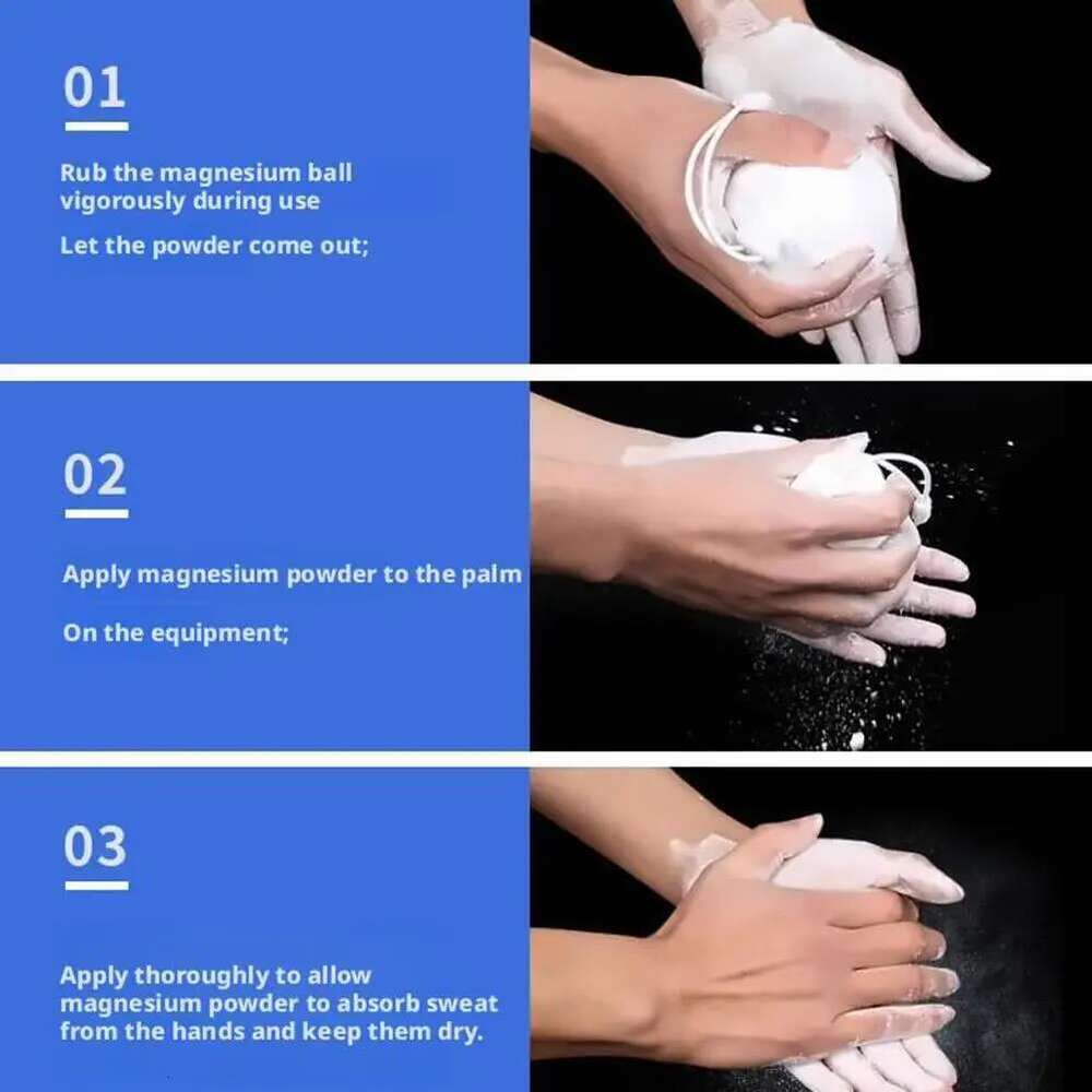 Ball Gym Weightlifting Barbell Rock Climbing Trainer Anti-skid Dry Magnesium Powder Fiess Accessories