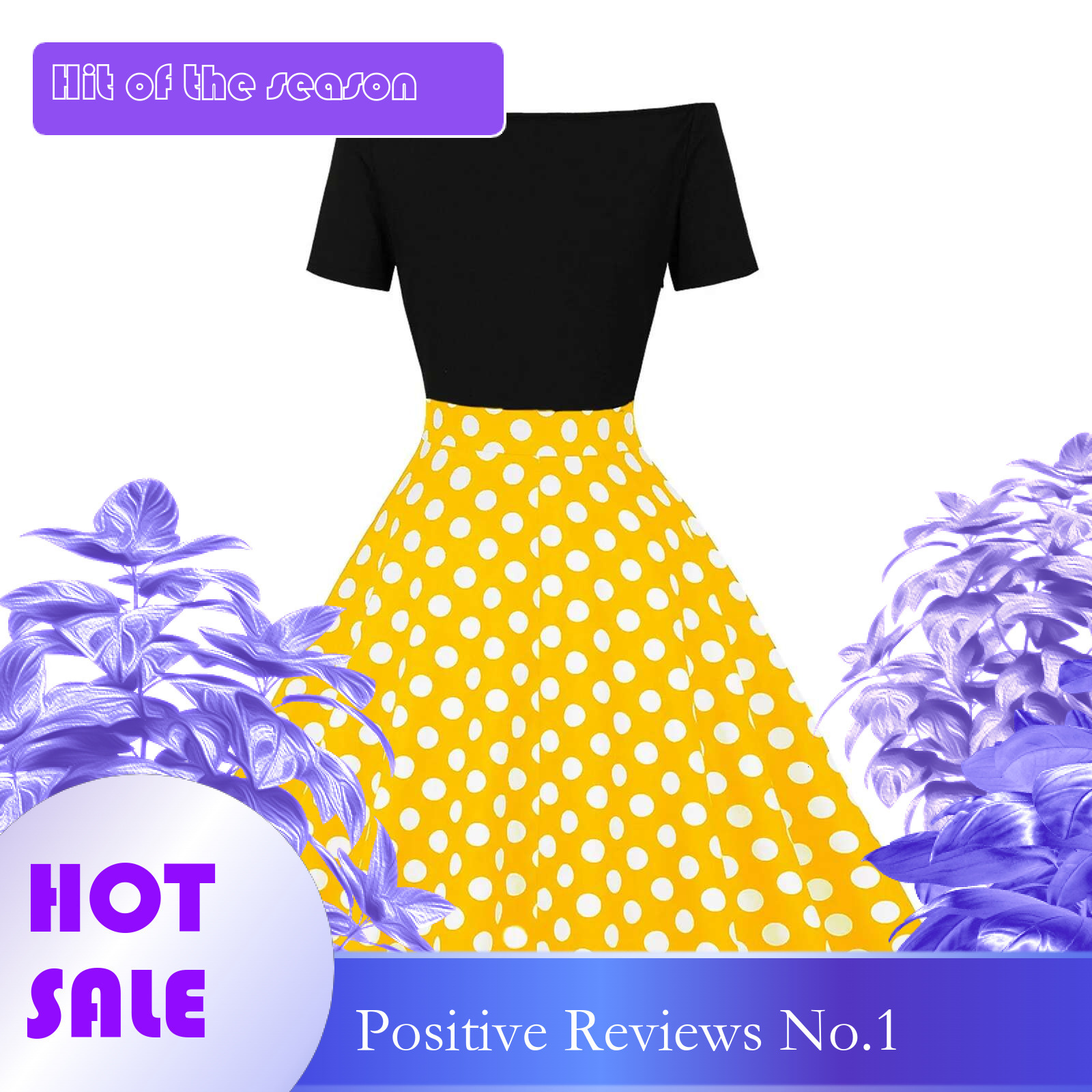 Dongdumaoyi New Vintage Polka Dot Print Dresses Women Summer Dress S Retro Patchwork Off Shouldler Elegant Party Casual Robe