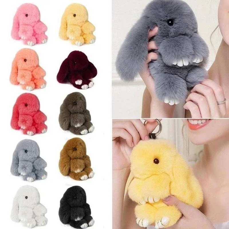 Rabbit fur cute rabbit Pom ball doll toy keychain cute handbag pendant decoration jewelry keychain pendant keychain accessoriesXJ250409