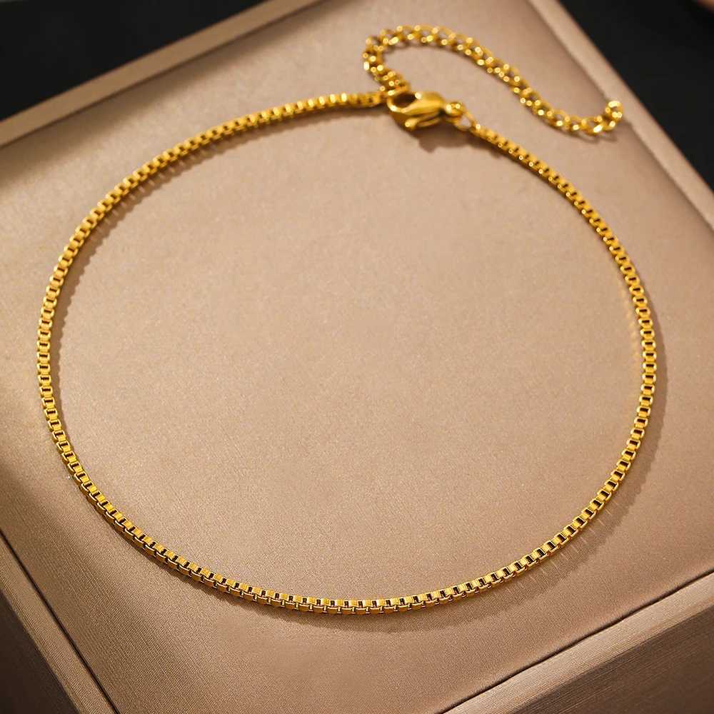 Stainless Steel Anklets Minimalist Popular Design Naked Chain Non-fading High-quality Anklet For Women Jewelry Everyday Wear New Z250408