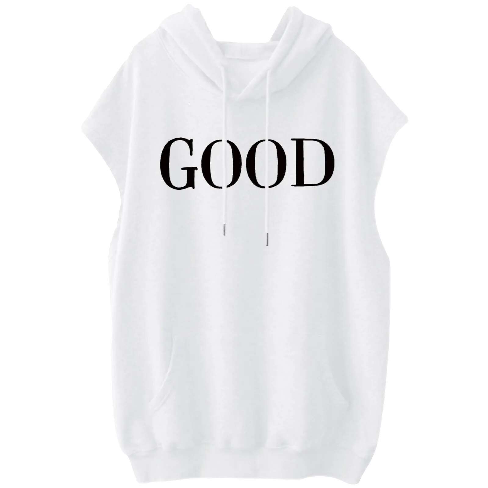 Dongdumaoyi Women Hooded Hoodie Tanks Sleeveless Sweatshirt Short Sleeve Loose Pullover Solid Oversized Hip Hop Sportswear Haruku Hoodies Women S Tigh