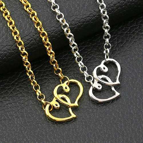 Womens Double Love Heart Chain Beach Sandal Ankle Bracelet Anklet Foot Jewelry Z250408