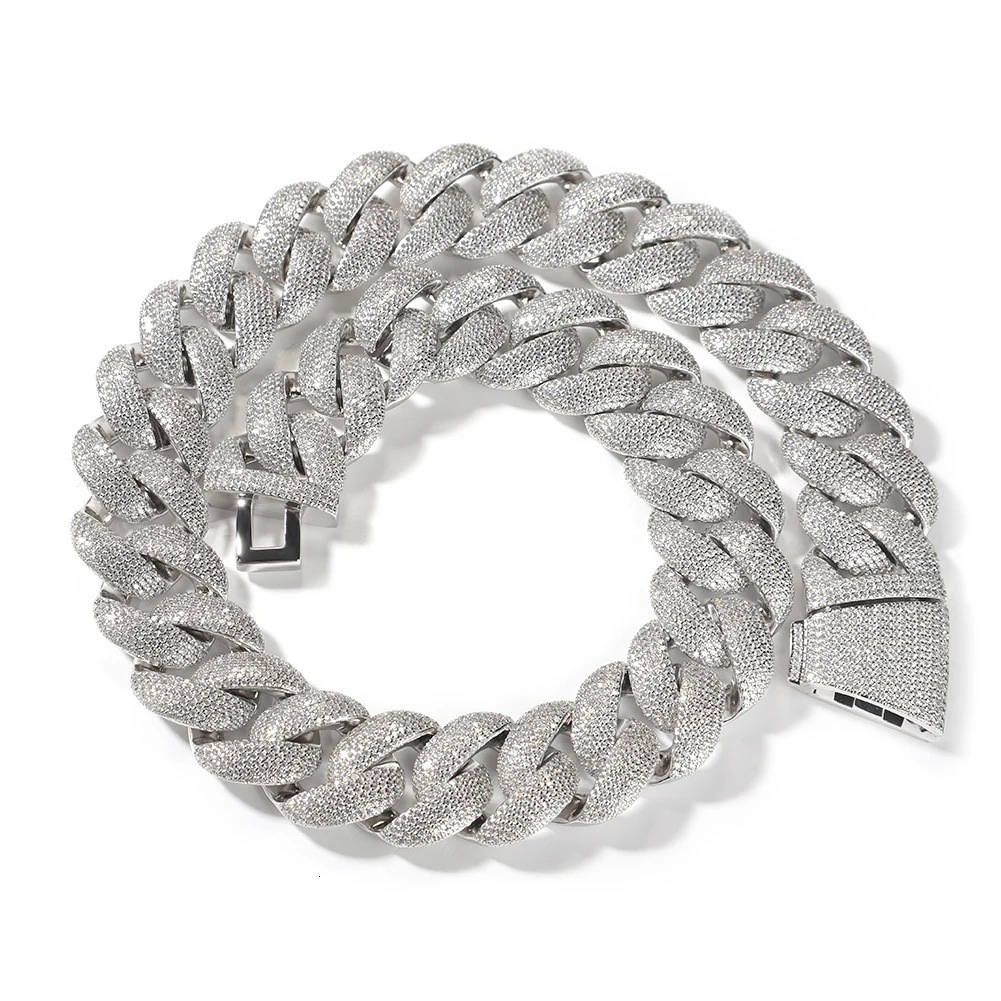 THE BLING KING 28mm Heavy Miami Cuban Necklace Micro Paved Out Cubic Zirconia Fashion HipHop Jewelry For Men 251107