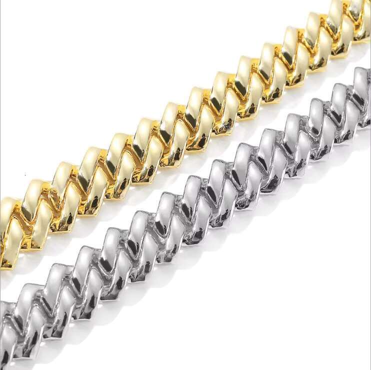 Iced Out Men 13mm Miami Cuban K thick chain necklace Bg CZ 2 Row Chains male and female rapper Jewelry