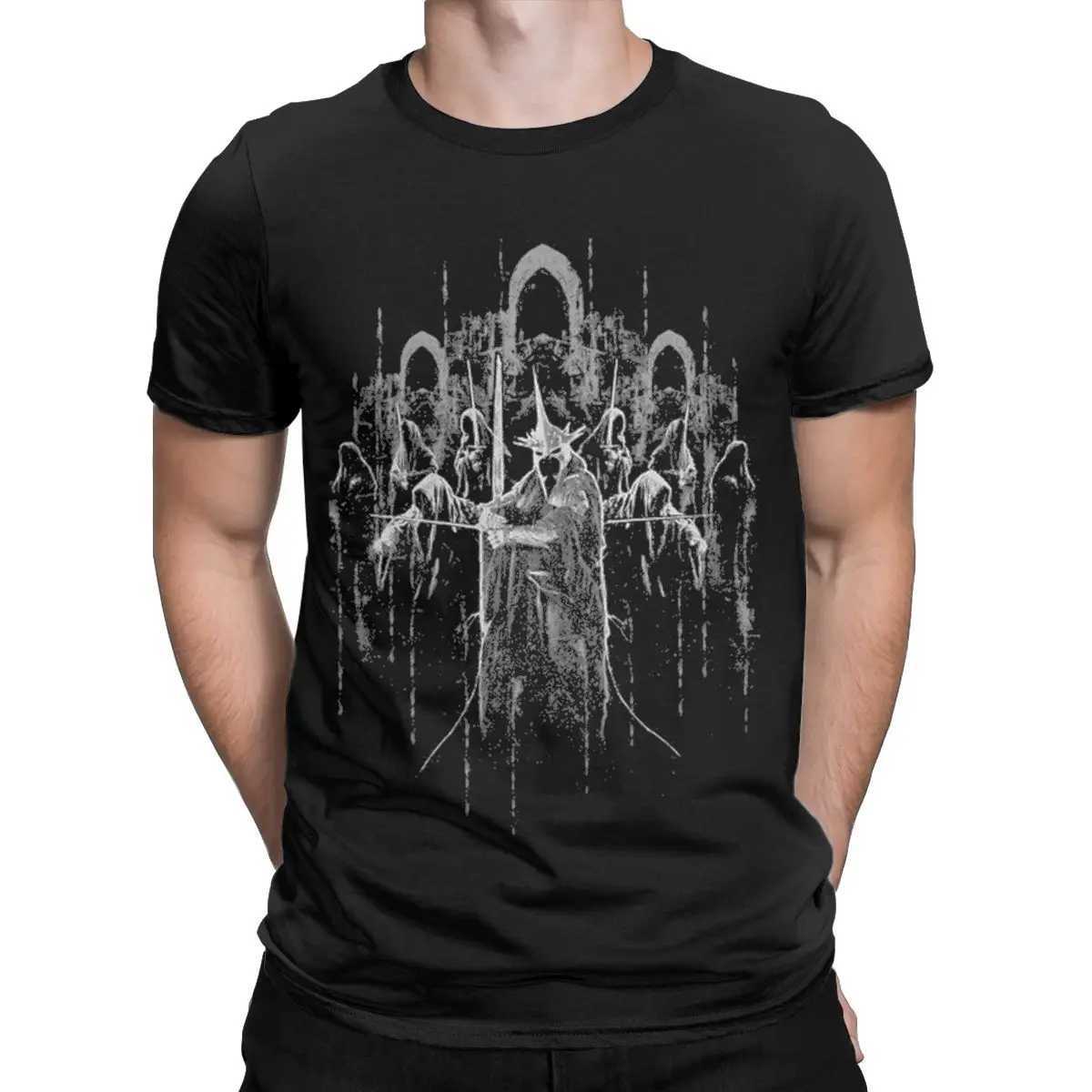 Mens T-shirt Mordor L-Lords Of The R-Rings Fun Pure Cotton T-shirt Short Sleeve T-shirt Crewneck Top GiftXJ250409