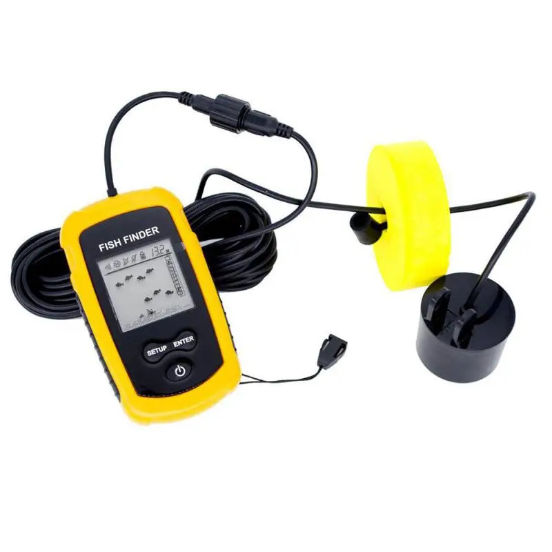 Lucky Fish Finder portable sonar sensor alarm sensor Fishfinder 0.6-100M sensor depth detector Fish accessories 250409