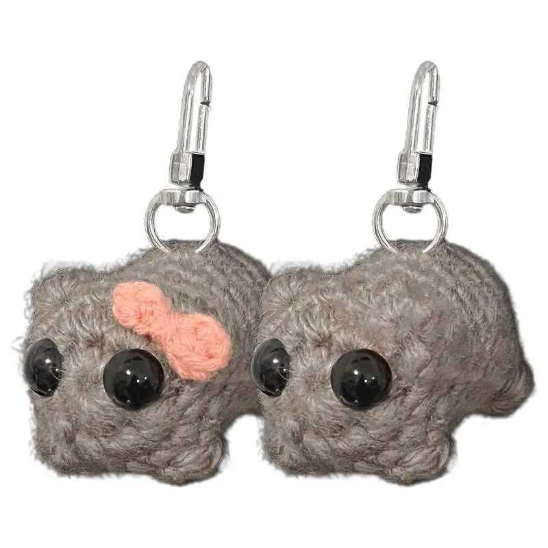 Meme Sad Hamster Plush Toy Sad Hamster Keychain Ring for Accries Bag Fun Pendant Keychain Jewelry Fan GiftXJ250409