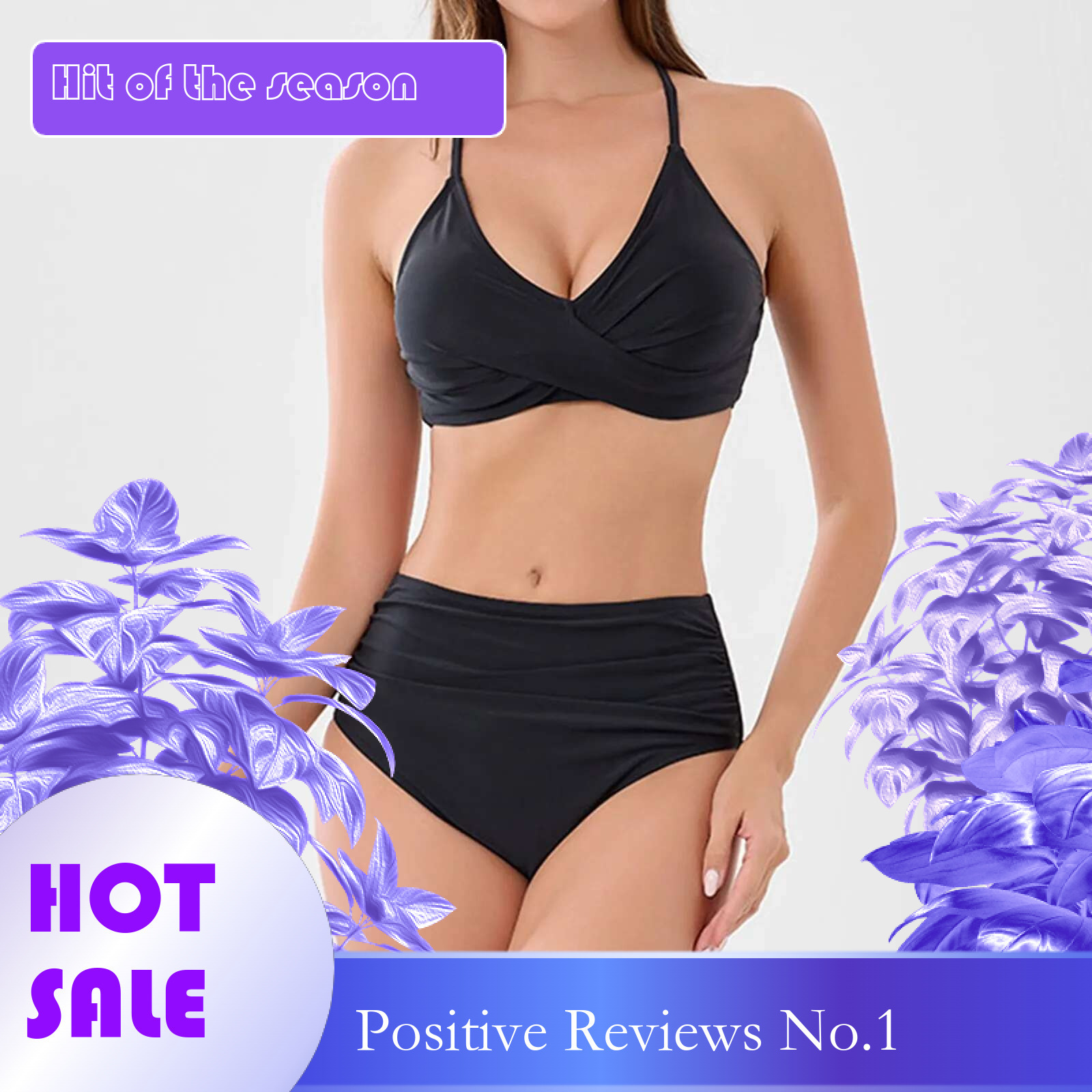 Dongdumaoyi Vintage High Waist Bikinis Women Push Up Swimwear Swimsuit Female Beachwear Summer Bathers Bathing Suit Swimming