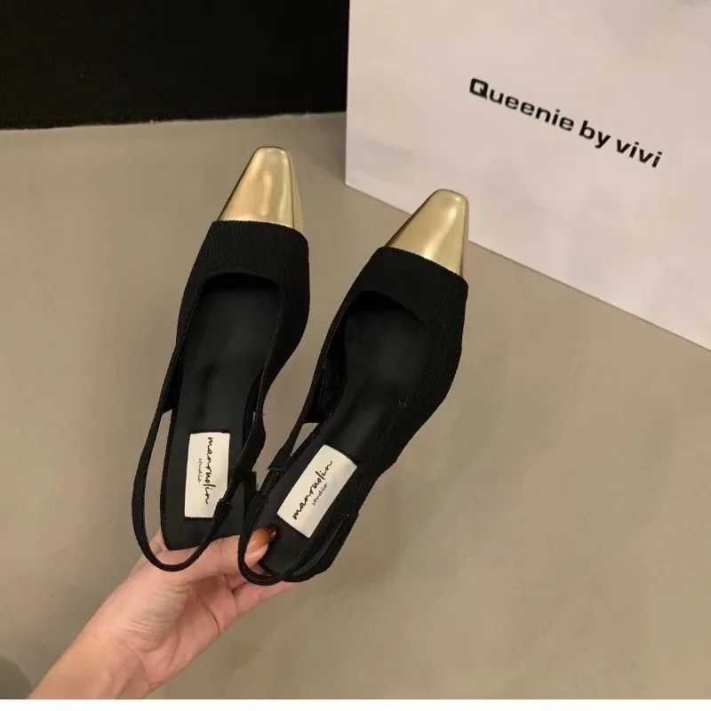 New Arrival Fashion womens shoes Womens dress shoes Middle heel wedding sandals All supporting role princess shoes T250409
