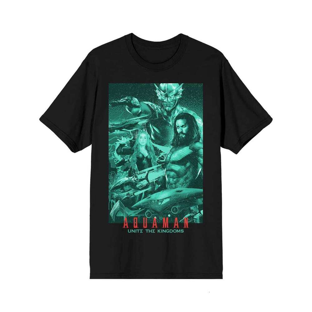 Designer T shirt Bio world Aqua man Unite The Kingdoms Mens - 220g T shits