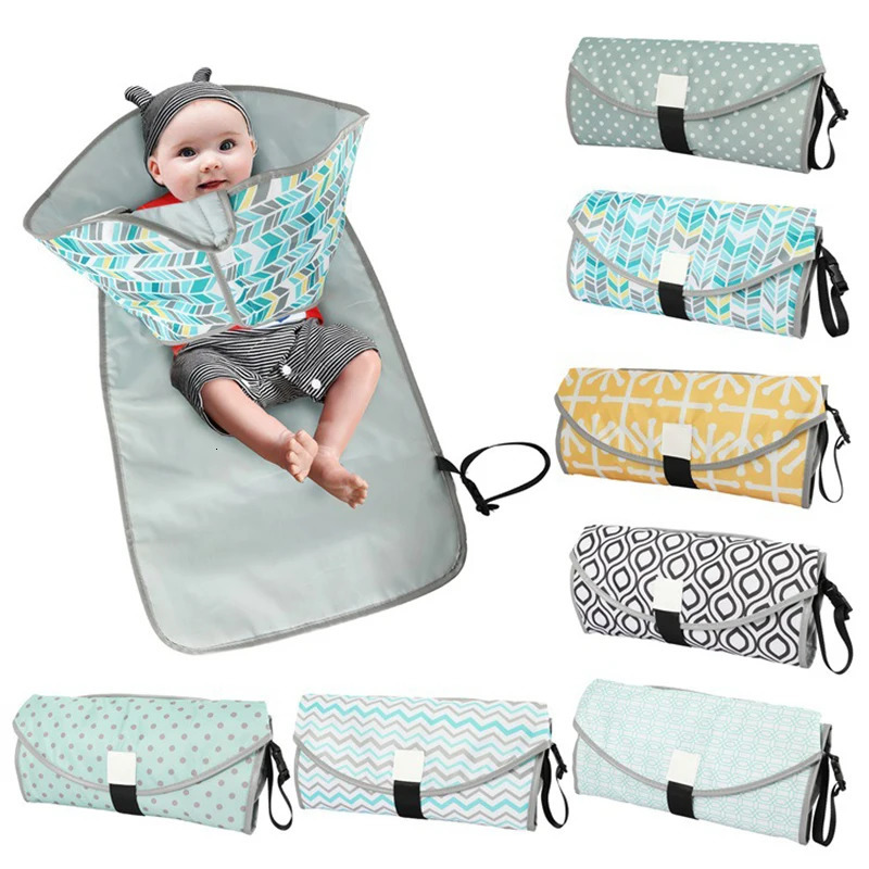 Multi functional waterproof baby diaper changing pad portable baby folding diaper pad waterproof diaper bag diaper cover 250409