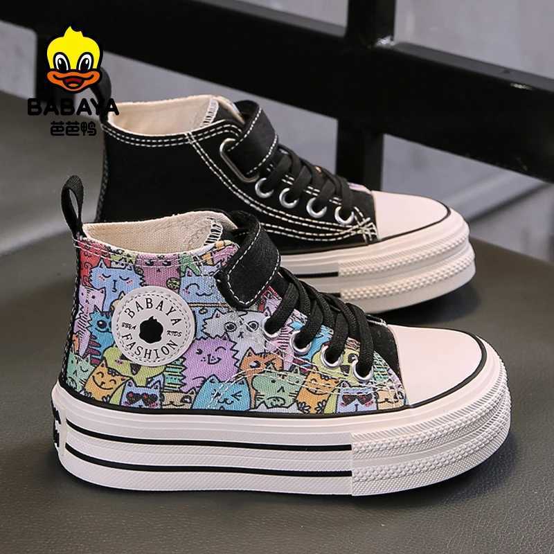 Babaya 2024 Spring New Top Childrens Canvas Shoes for Girls Breathable Skateboarding Shoes for Boys Autumn Childrens Sports Shoes X250409