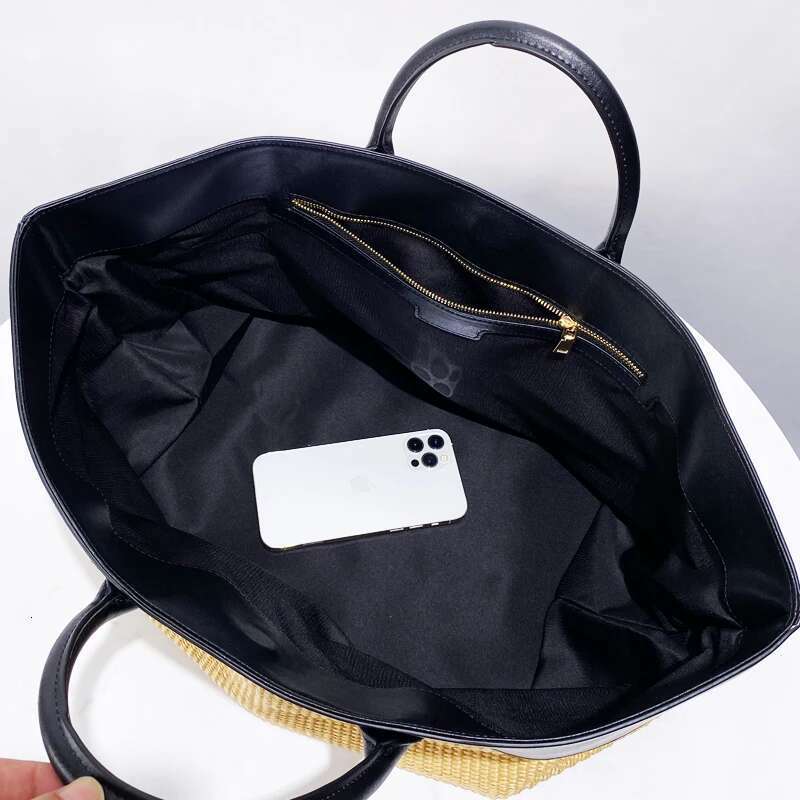 Genuine Leather Large Capacity Medium Tote Bags For Women Designer Handbag And Purses 2024 New In Top Handle Wrist