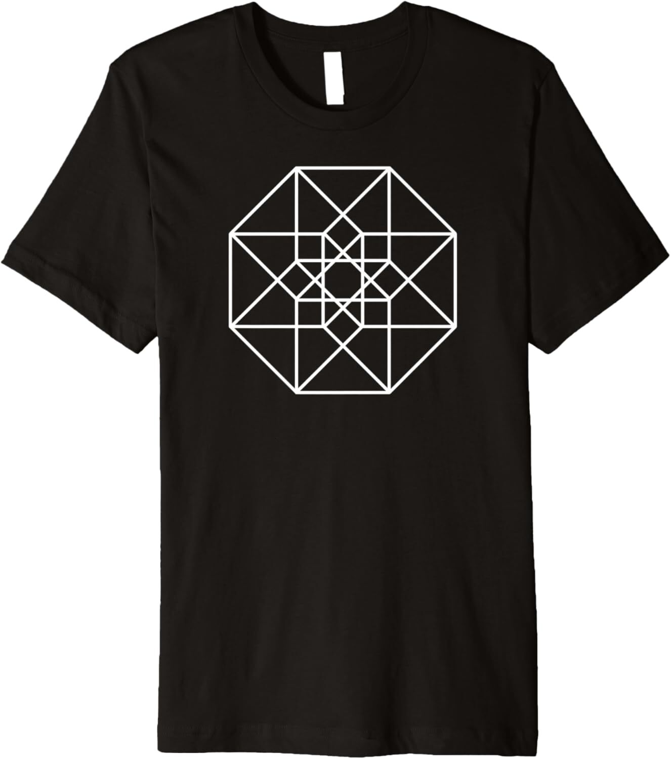 T shirt for Mens Tesseract Othogonal Hypercube 2D Graphic Tee Casual Tops Clothes Short sleeve cool